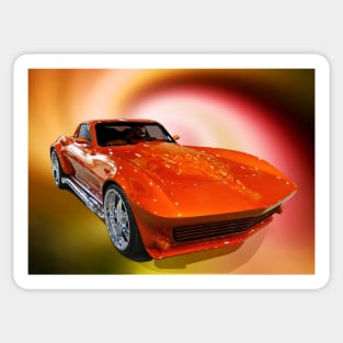 Tangerine Dream Corvette Sticker
